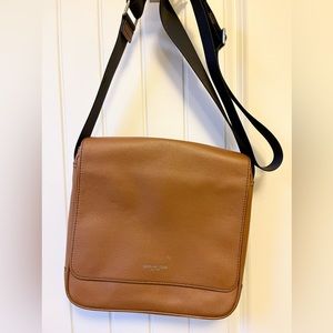 Michael Kors Brown Leather Messenger Crossbody Bag